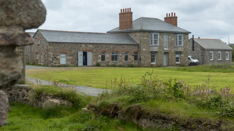 The Count House at Botallack, Cornwall. The Count House was originally built as a mine office and was deliberately grander in style than other local buildings to promote confidence in the mine amongst prospective shareholders.